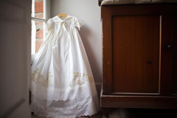 Obraz na płótnie Canvas shot of a beautiful christening gown