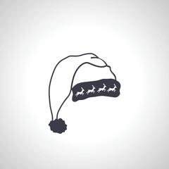 Santa hat isolated icon on white background