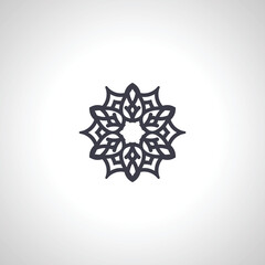 snowflake isolated icon on white background