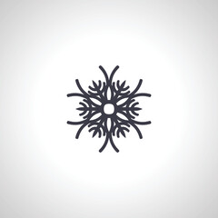 snowflake isolated icon on white background