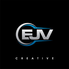 EJV Letter Initial Logo Design Template Vector Illustration