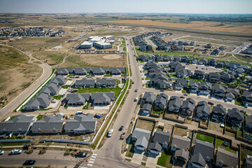 Skyward Gaze Over Rosewood, Saskatoon, Saskatchewan