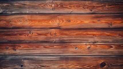 Naklejka premium Overhead view of old dark brown wooden table, Wood texture background. Top view of vintage wooden table with cracks 