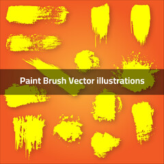 Paint Brush Vector illustrations