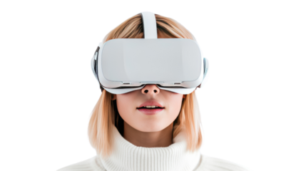 Woman with VR Glasses