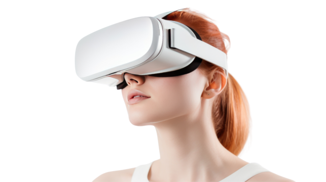 Woman with VR Glasses