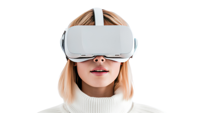 Woman with VR Glasses