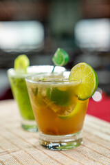 cocktail on the table
