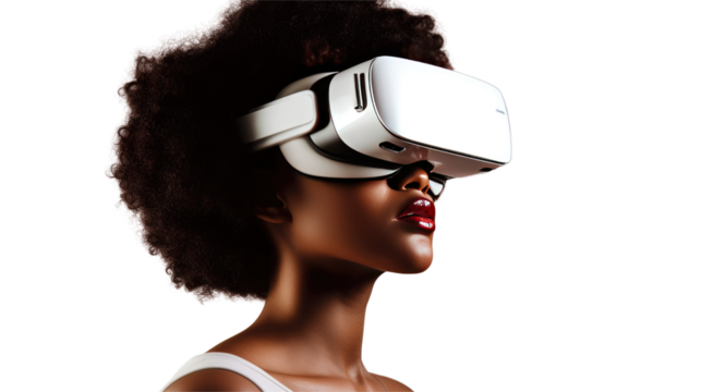 Woman with VR Glasses