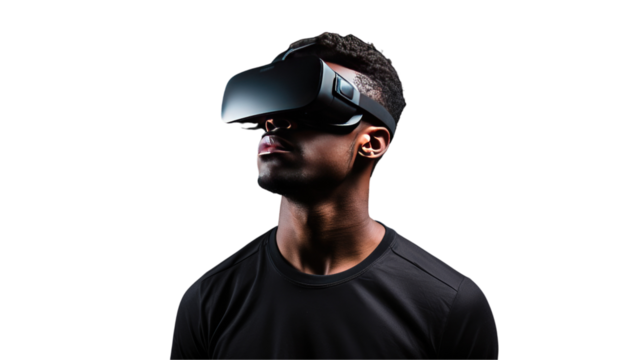 Man with VR Glasses