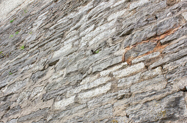 Antique stonework. Old brickwork wall. Old rock wall