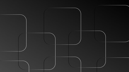 Modern Dark Blue futuristic geometric background. Futuristic hi-technology concept. Horizontal banner template. Suit for cover, banner, brochure, corporate, poster, presentation, website