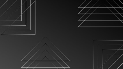 black and white Modern Dark Blue futuristic geometric background. Futuristic hi-technology concept. Horizontal banner template. Suit for cover, banner, brochure, corporate, poster,