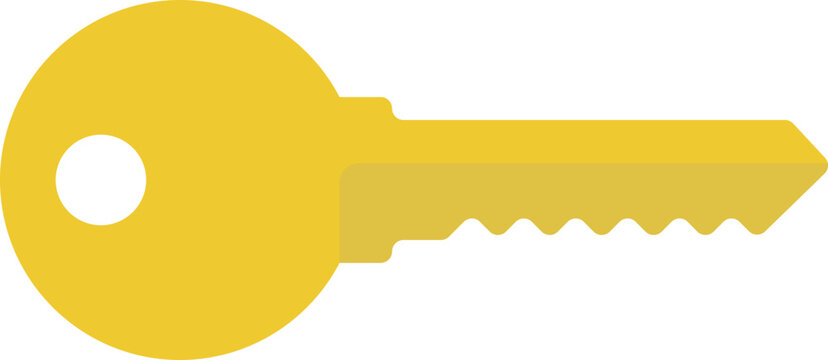 Key icon vector. Keys symbol flat design. 