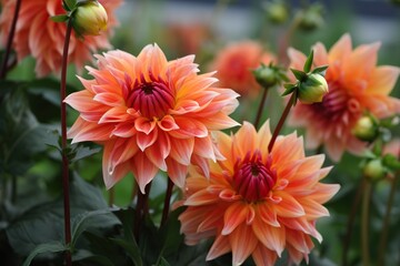 Unique Petal Form Cactus Dahlias - Radiant Beauty in Exquisite Detail