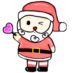 Christmas elements with cute Christmas decorations