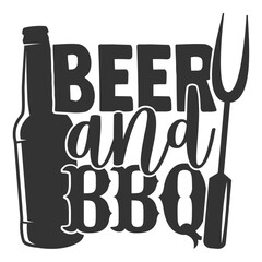 Beer And Bbq - Barbecue Illustration