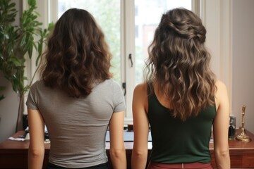 Fototapeta premium a haircut before and after