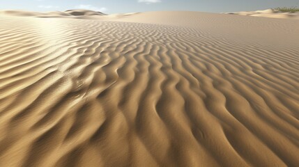 Obraz premium Nature's Dance of Elements Gentle Breeze and Flowing Sands