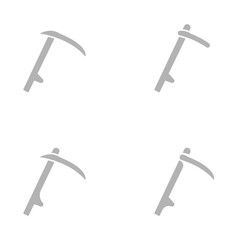 braid icon on a white background, vector illustration