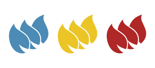 leaf icon on a white background, vector illustration