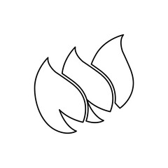 leaf icon on a white background, vector illustration