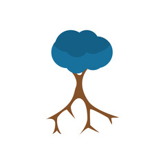 tree icon on a white background, vector illustration