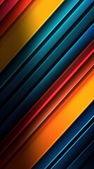 Obraz premium Abstract 3D Concrete Cube Background with color line