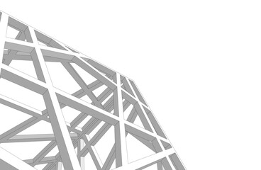abstract steel structure