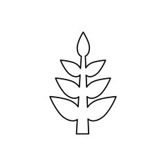 plant icon on a white background, vector illustration