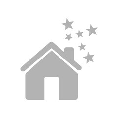 house icon on a white background, vector illustration