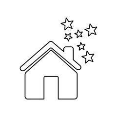 house icon on a white background, vector illustration