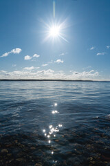 beautiful lake landscape during summer. photo takein in finland