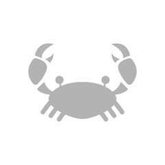 crab icon on a white background, vector illustration