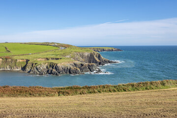 Ireland, Kilmurrin - August 31 2023 "Kilmurrin Bay and Beach in Ireland"