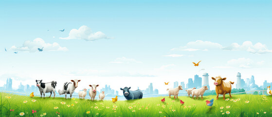 World Farm Animal Day: Greeting Banner Concept