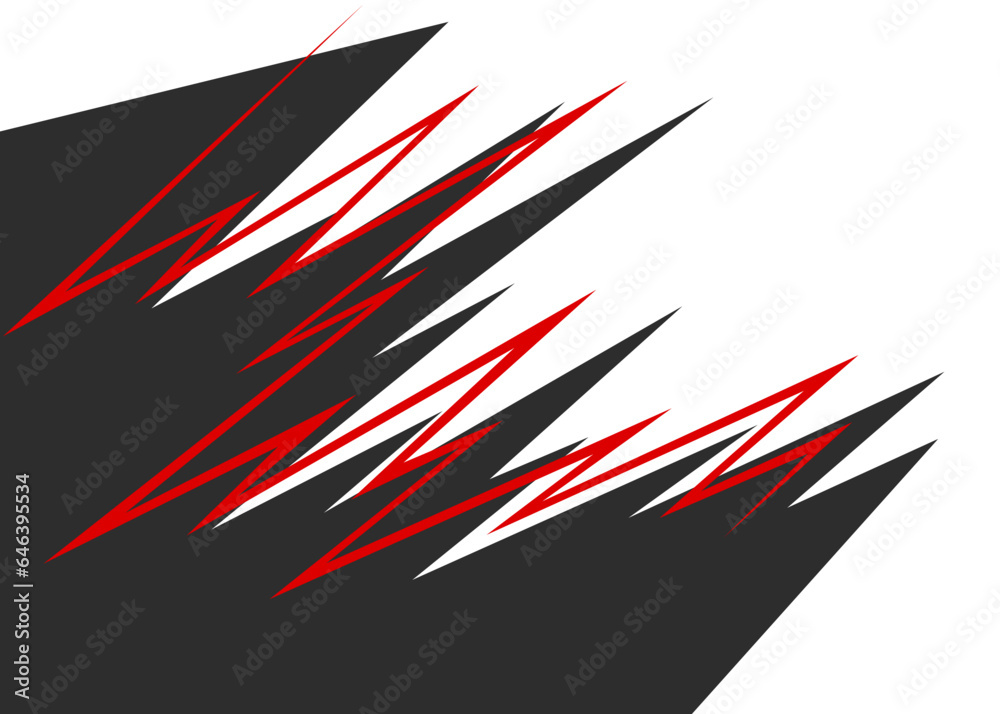 Poster abstract background with jagged zigzag line pattern and with some copy space area