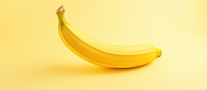 Banana peel on a isolated pastel background Copy space alone