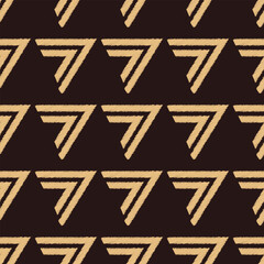 Ethnic Ikat fabric pattern geometric style.African Ikat embroidery brown Ethnic oriental pattern brown background. Abstract,vector,illustration.Texture,wallpaper,frame,decoration,carpet,motif.
