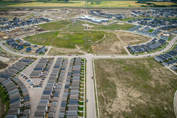 Skyward Gaze Over Rosewood, Saskatoon, Saskatchewan