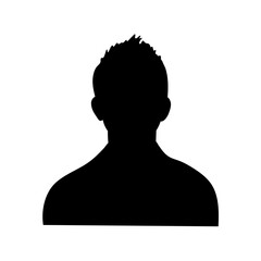 head silhouettes avatar, profile icons. vector illustration