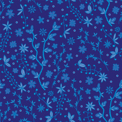  Seamless floral pattern.Can be printed on any material: package, merch, fabric, home.