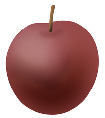 Red apple drawing