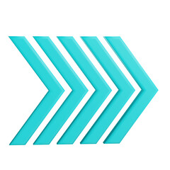 3d render minimalist 3d bold arrow premium icon 7