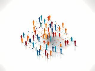 Group Of People In A Network