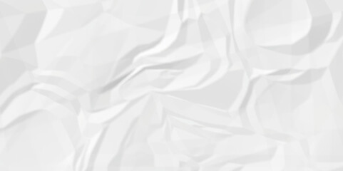 White crumple paper wrinkled poster template ,blank glued creased paper texture background. white paper crumled backdrop background. used for cardboard and clarkboard.