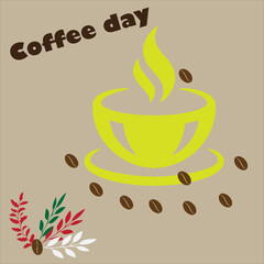 Coffee Doodles Seamless Pattern Stock Vector - Illustration of desser International Coffee Day Images Cup of coffee for International Coffee Day