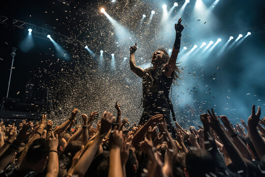 Heavy metal rock concert