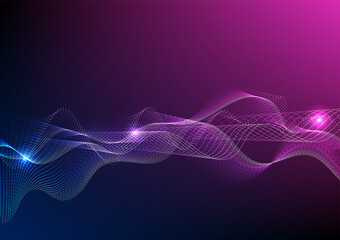 Modern technology abstract background image, gradient backdrop in blue and pink tones, premium background design with sonic stripes.
