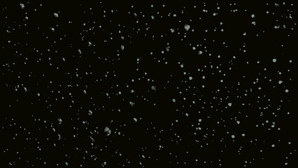Night sky full of stars or christmas snowfall. Abstract monochrome background